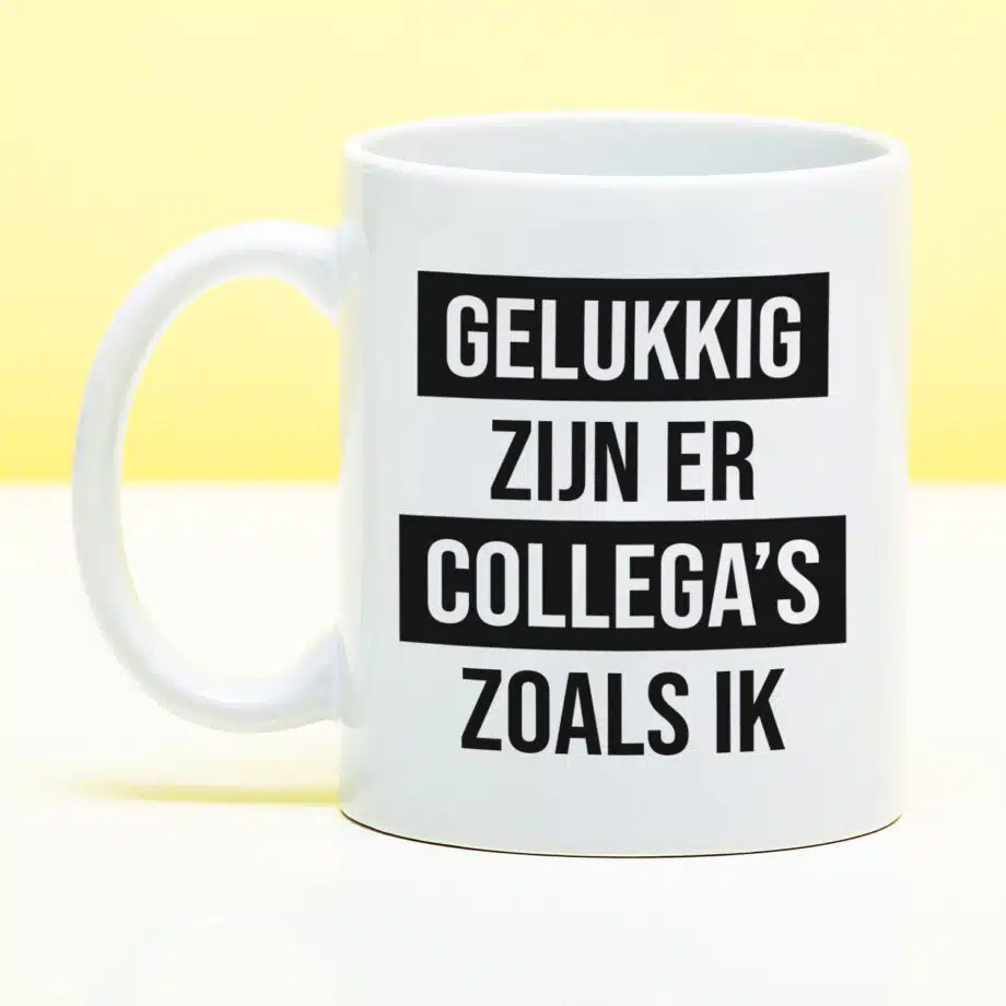 Mok Gelukkig zijn er collega's zoals ik