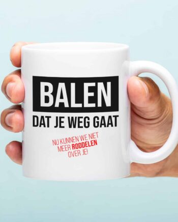 Mok Balen dat je weg gaat