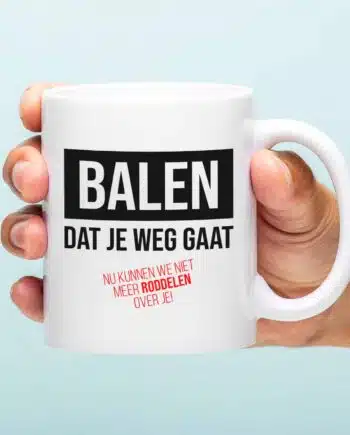 Mok Balen dat je weg gaat