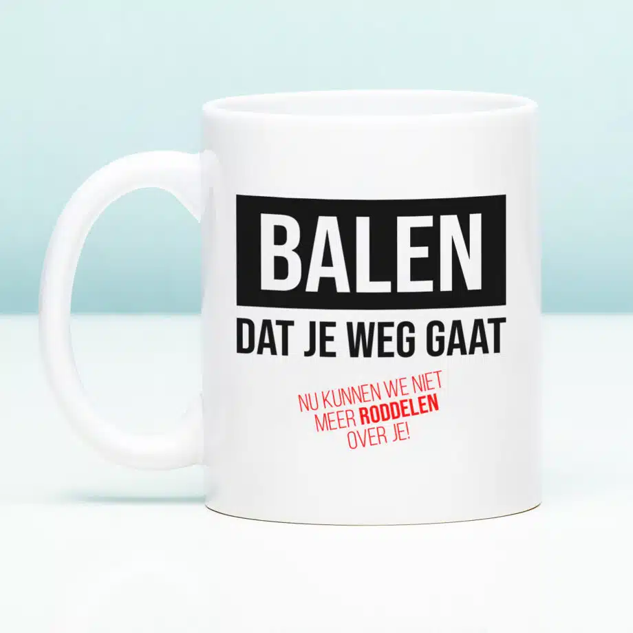 Mok Balen dat je weg gaat