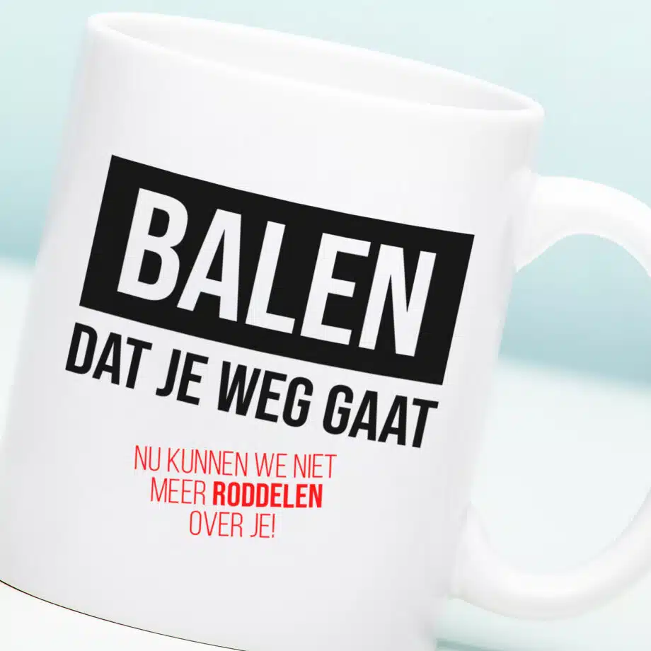 Mok Balen dat je weg gaat