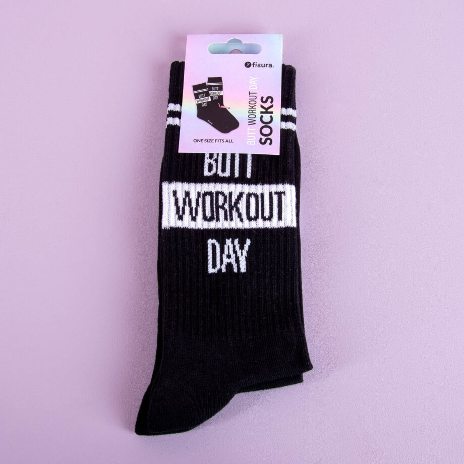 Butt workout day sokken