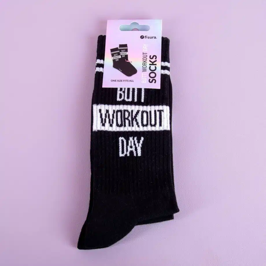 Butt workout day sokken
