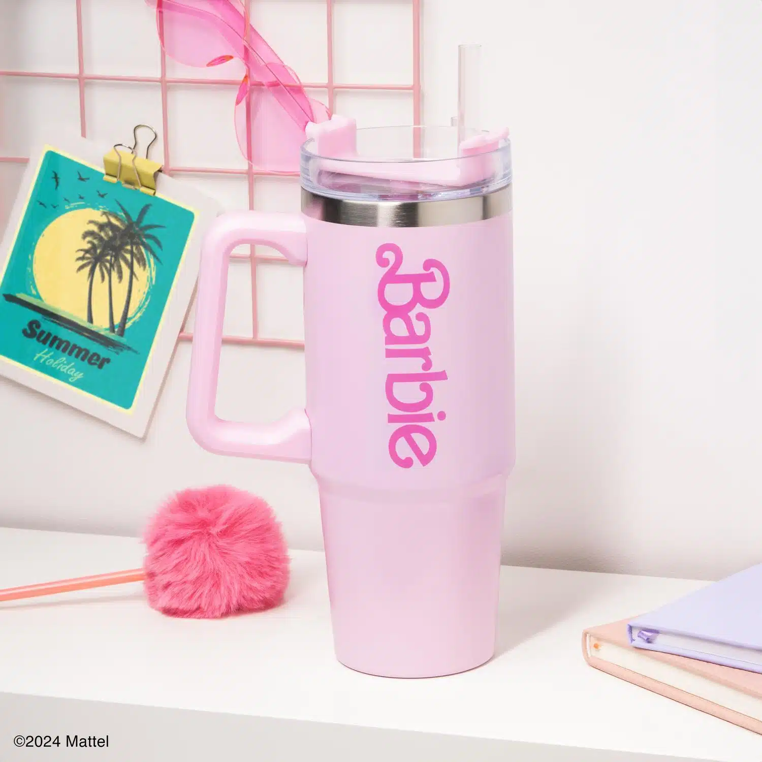 Barbie Roze thermosbeker (1200 ml)