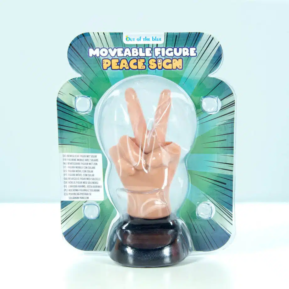 Peace handje op zonne-energie