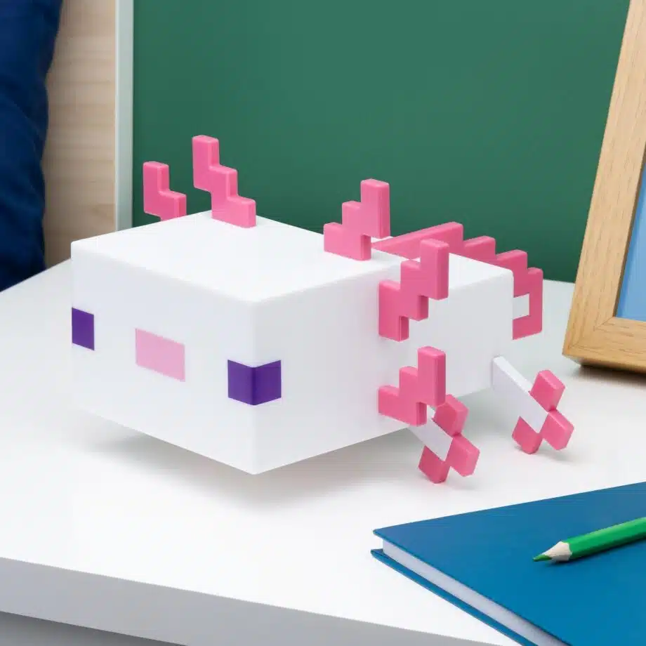 Minecraft Axolotl lamp