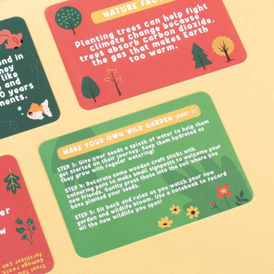 Natuur triviakaarten voor kids