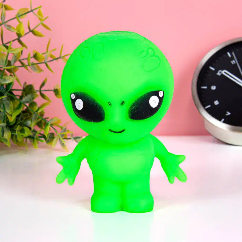 Rekbare glow in the dark Alien