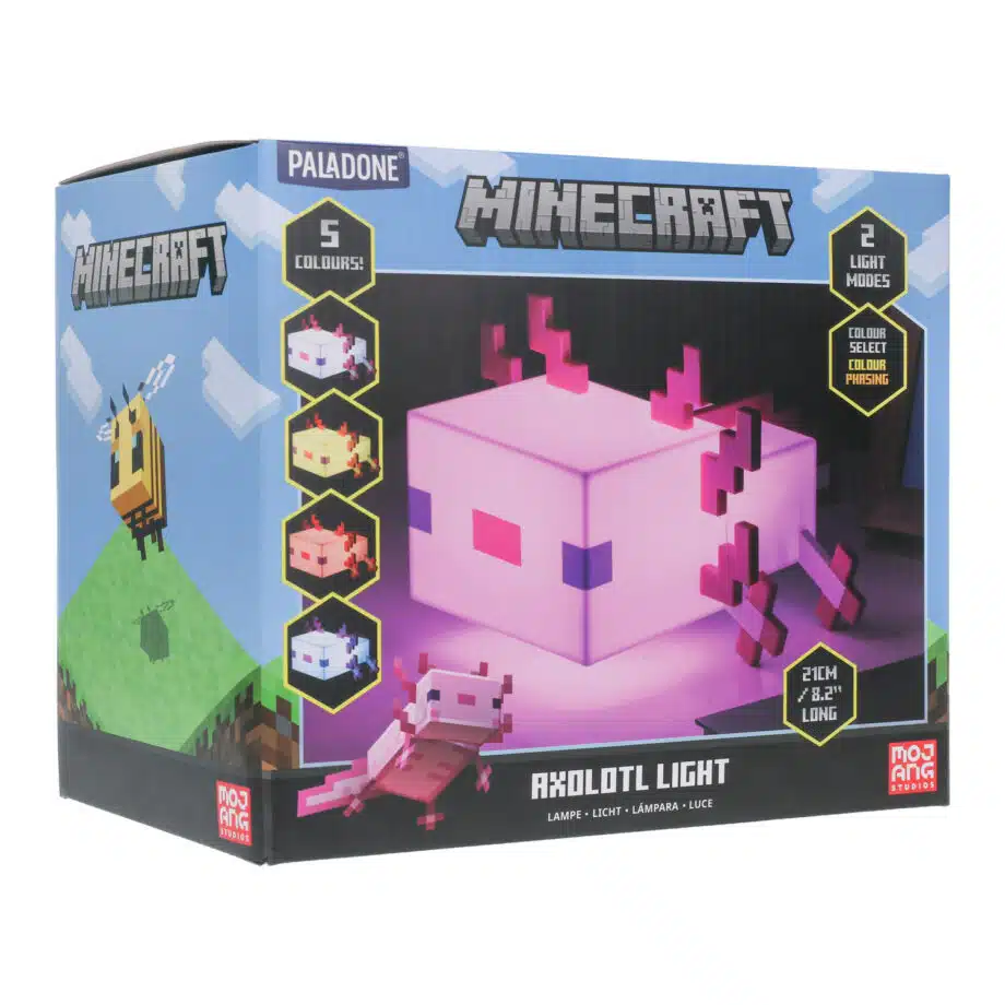 Minecraft Axolotl lamp