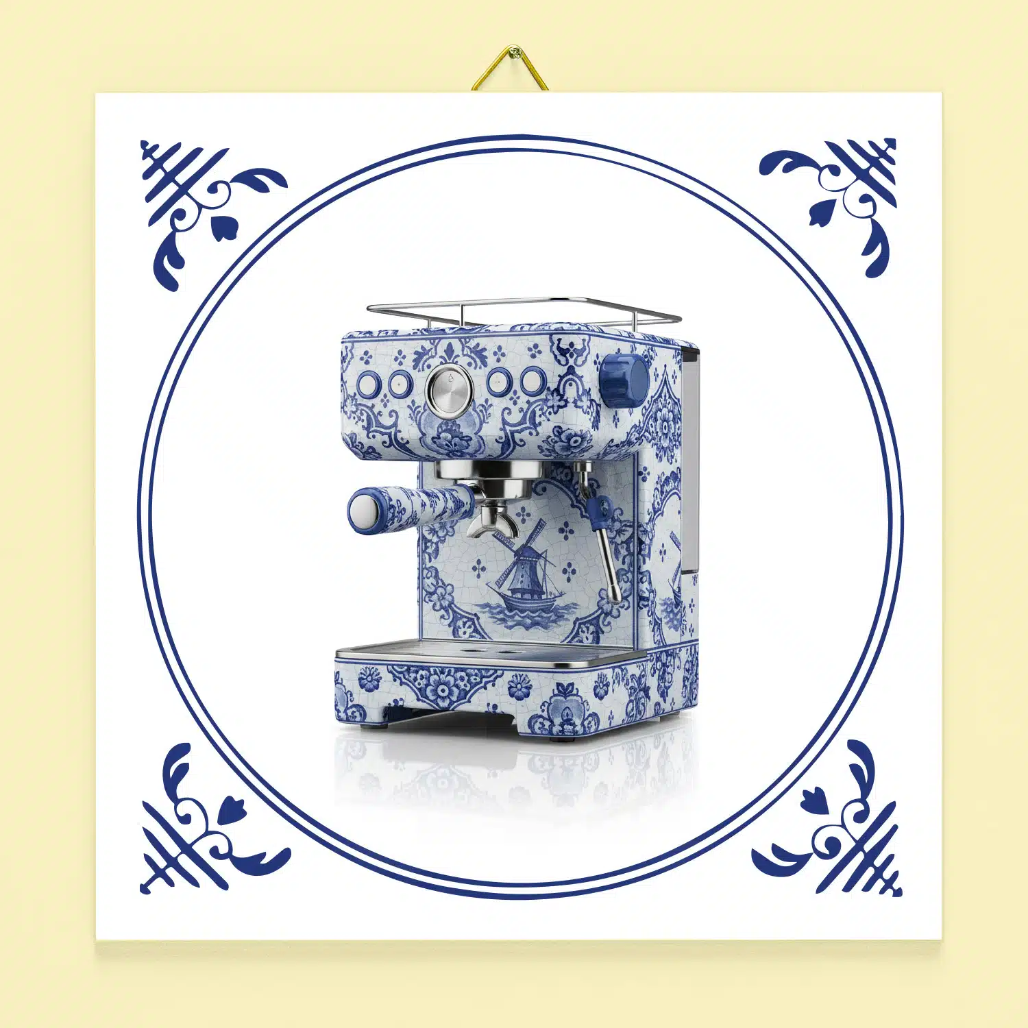 Tegeltje koffiezetapparaat