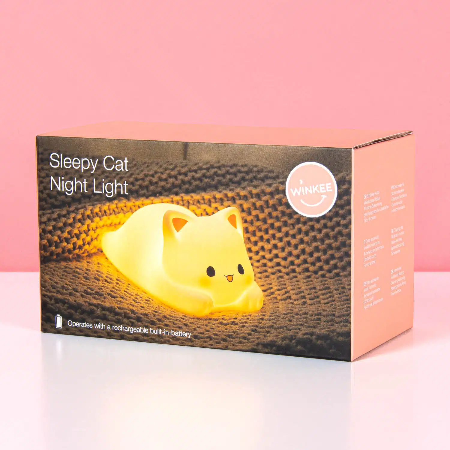 Liggende kat nachtlampje