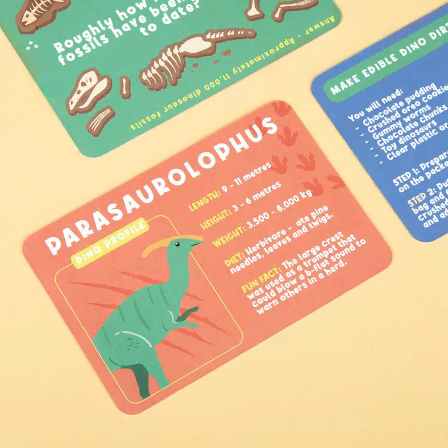 Roarsome Dino triviakaarten voor kids