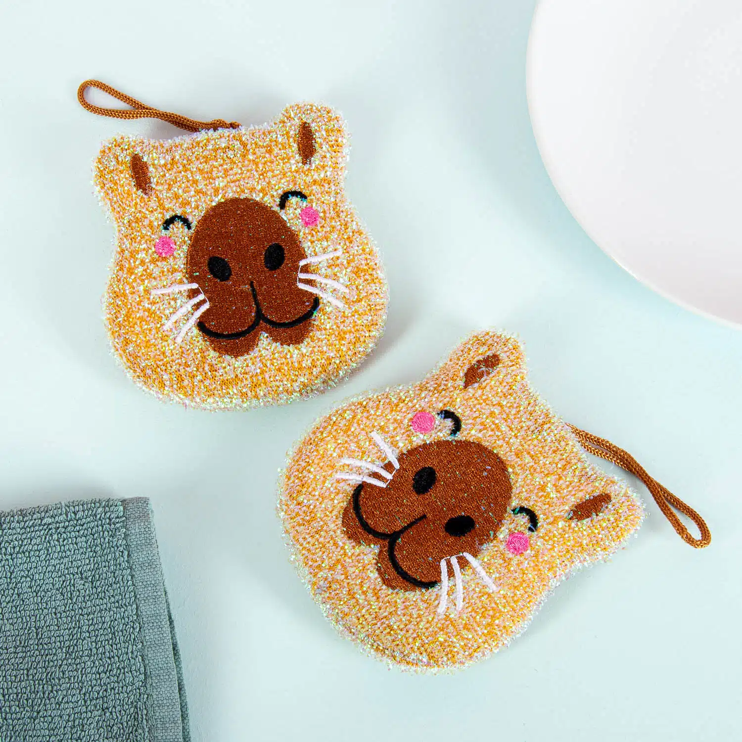 Dier afwassponsjes - Capibara (set van 2)