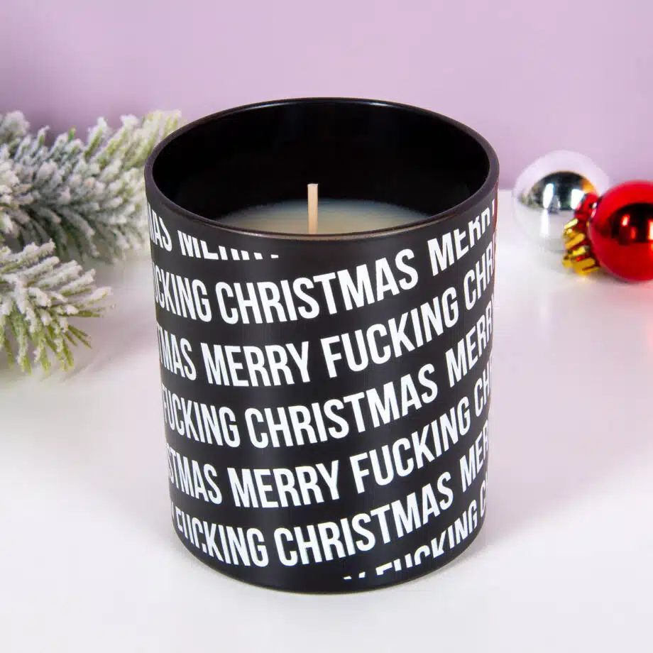 Merry Fucking Christmas kaars