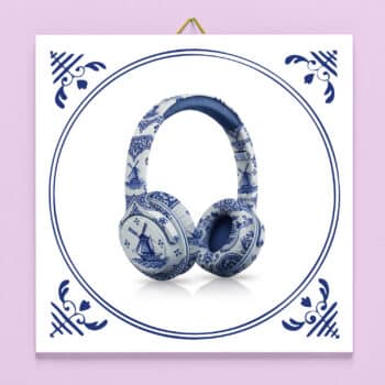 Tegeltje koptelefoon