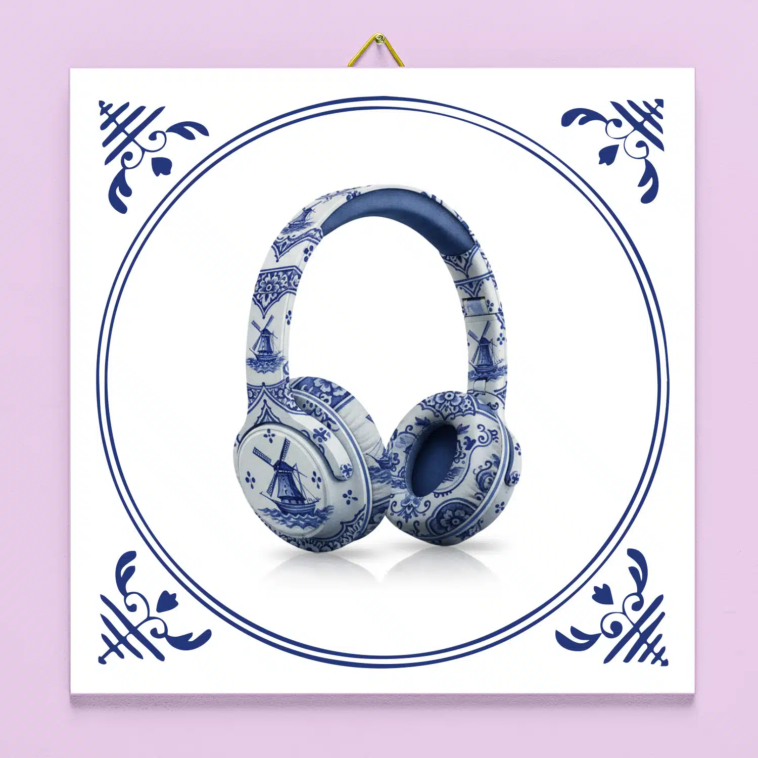 Tegeltje koptelefoon