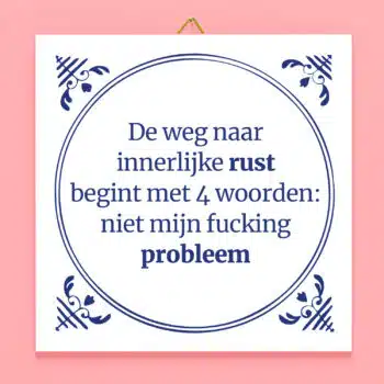 Tegeltje De weg naar innerlijke rust