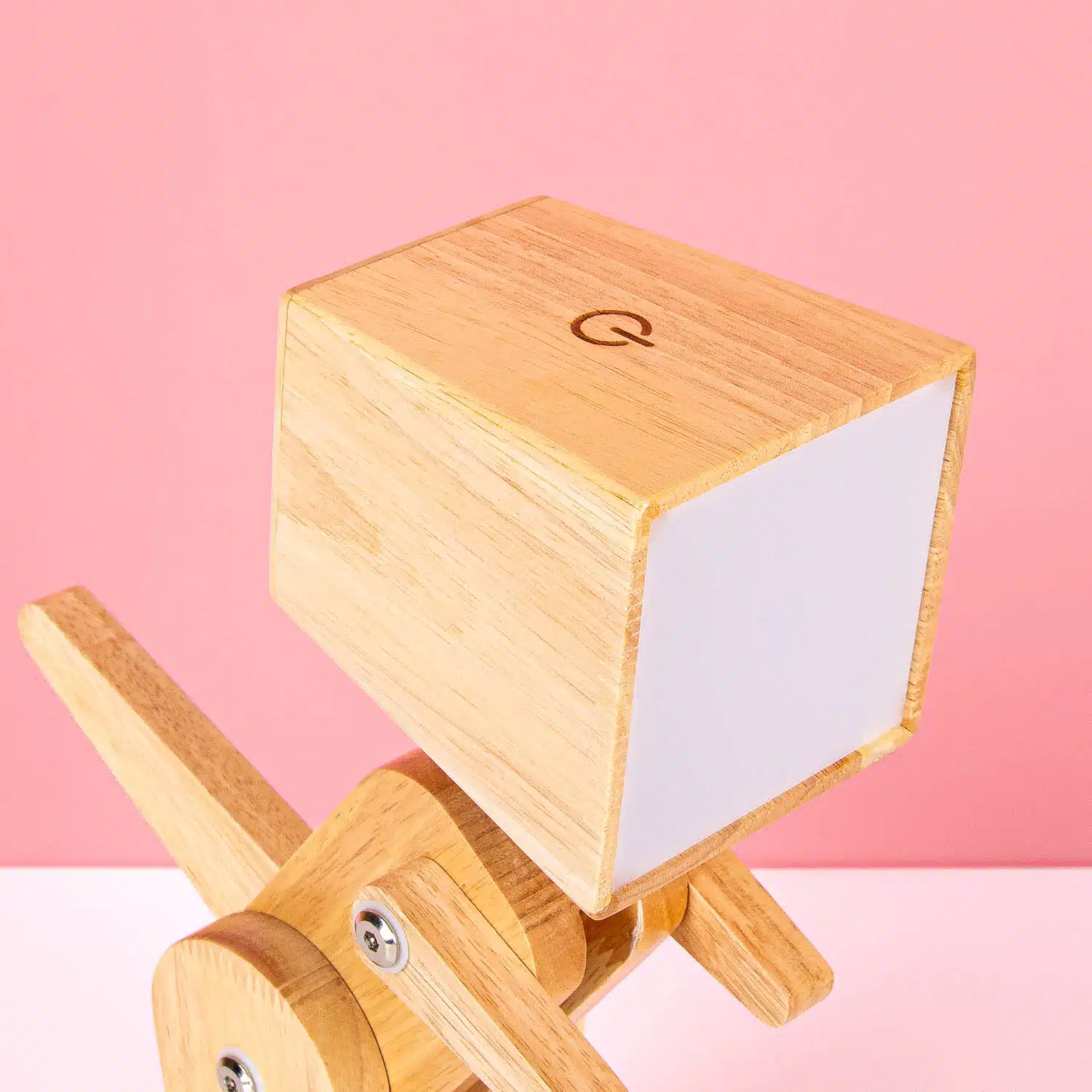 Houten dino tafellamp