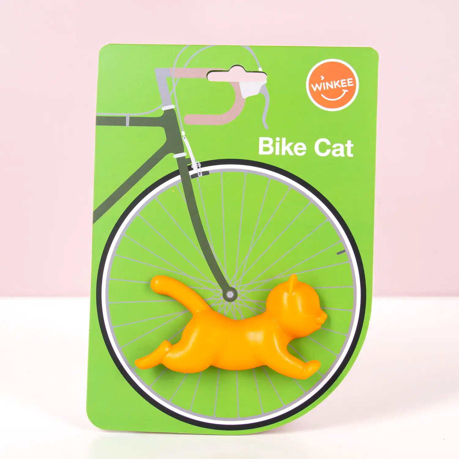 Kat voor in je fietswiel