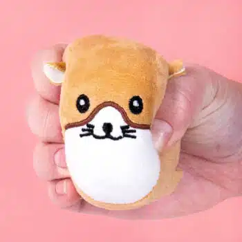 Hamster stressbal en schermreiniger