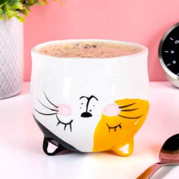 Ondersteboven kat mok