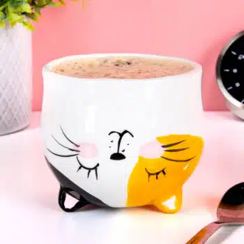 Ondersteboven kat mok