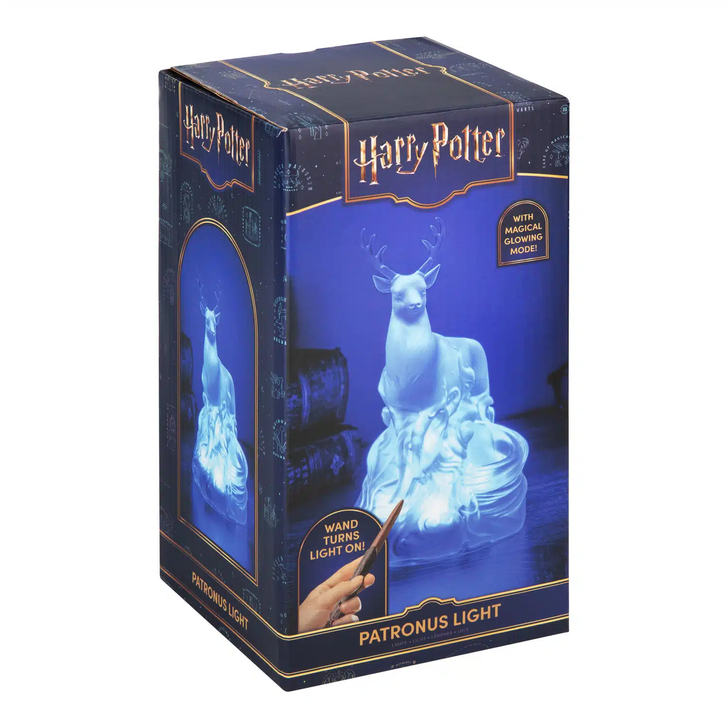 Harry Potter Patronus lamp met toverstaf