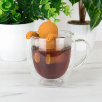 Luiaard tea infuser