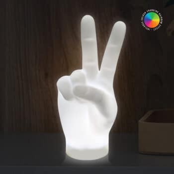 Peace handteken lamp