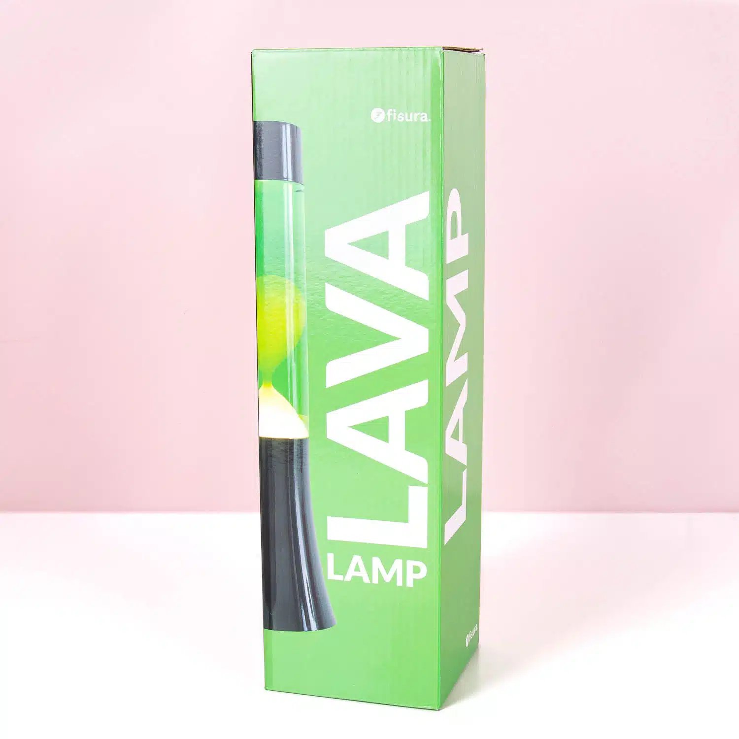 Mini lavalamp groen en geel