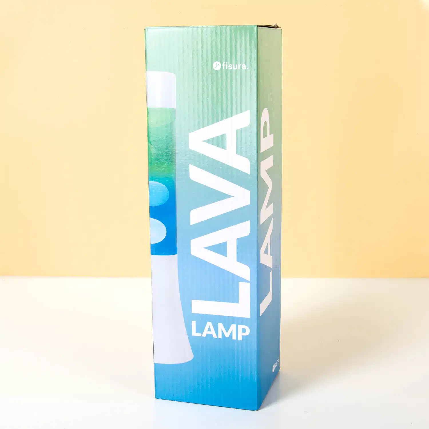 Mini lavalamp blauw en groen gradient