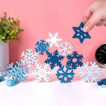 Sneeuwvlokken stapelspel
