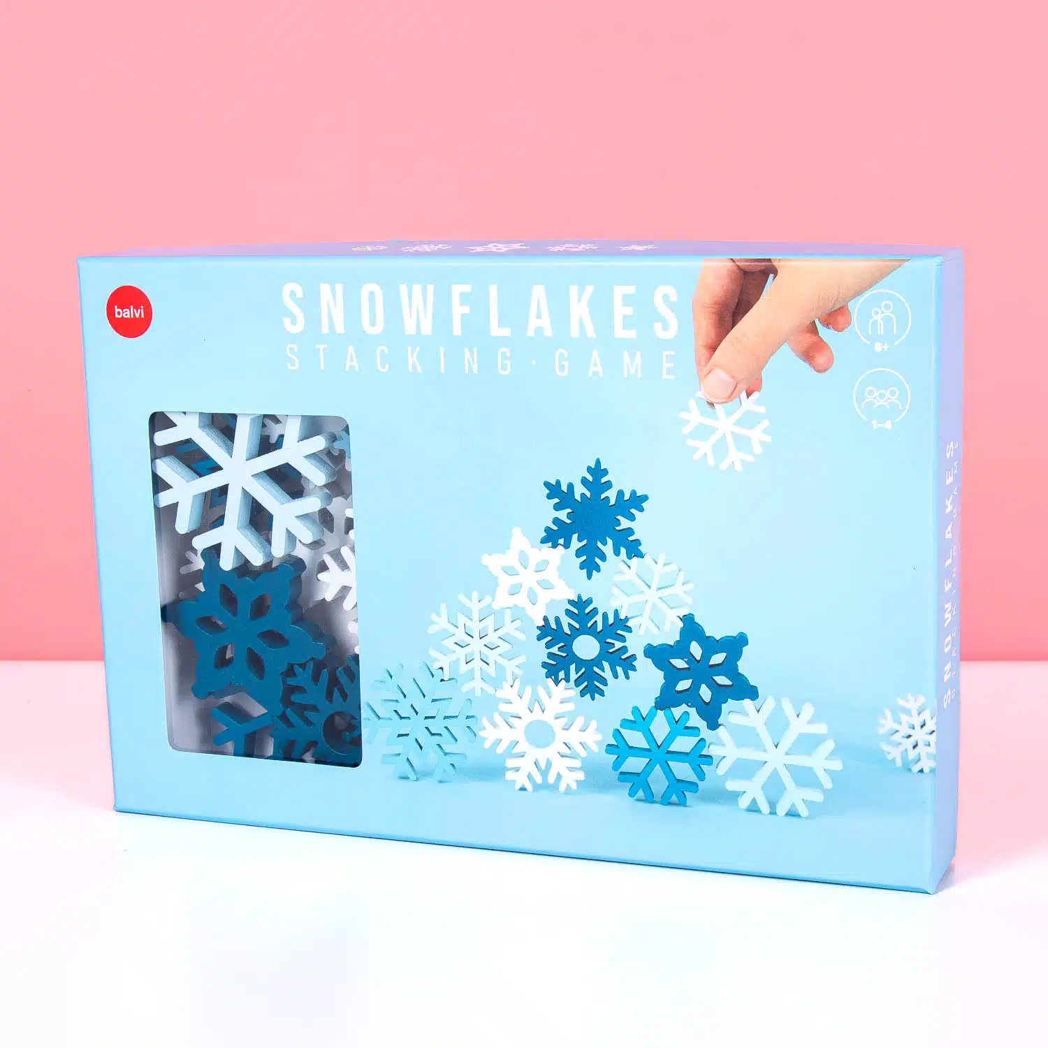 Sneeuwvlokken stapelspel