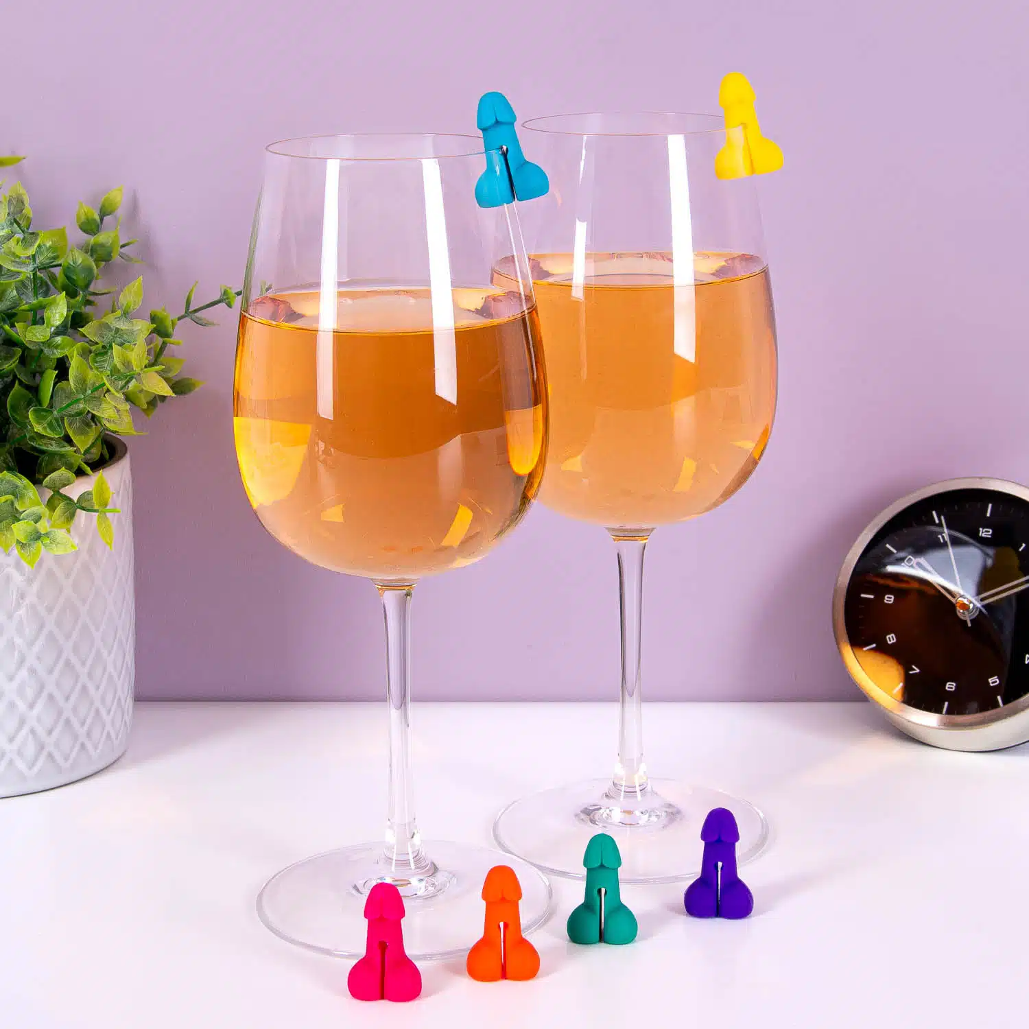 Piemel glasmarkeerders (set van 6)