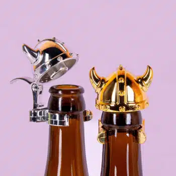 Viking helm flesstoppers (set van 4)