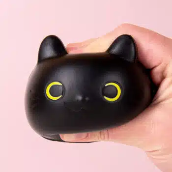 Zwarte kat stressbal