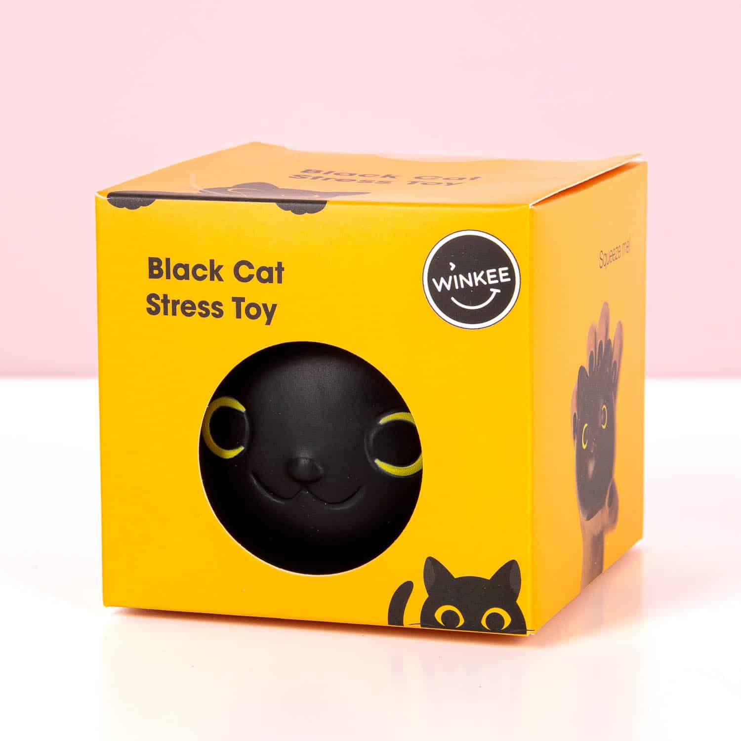 Zwarte kat stressbal