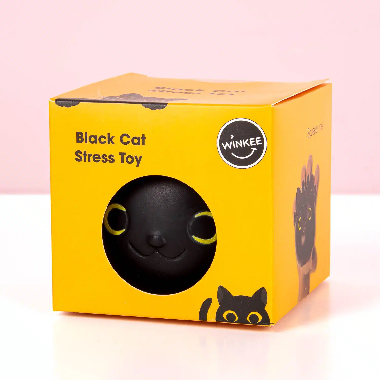 Zwarte kat stressbal