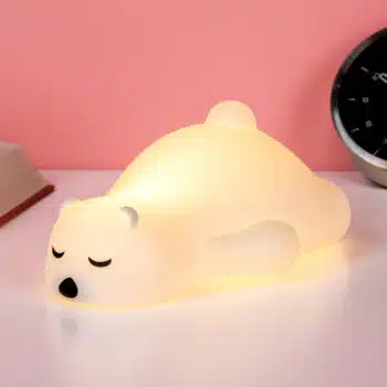 Slapende ijsbeer nachtlampje