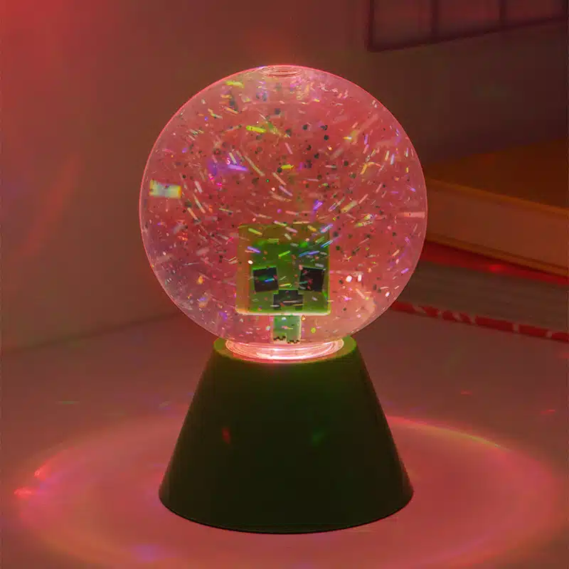 Minecraft LED glitter bal
