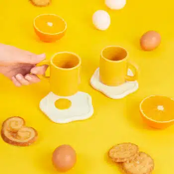 Ei mok en schotel (set van 4)