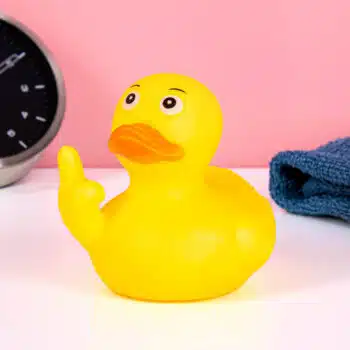 Middelvinger badeendje