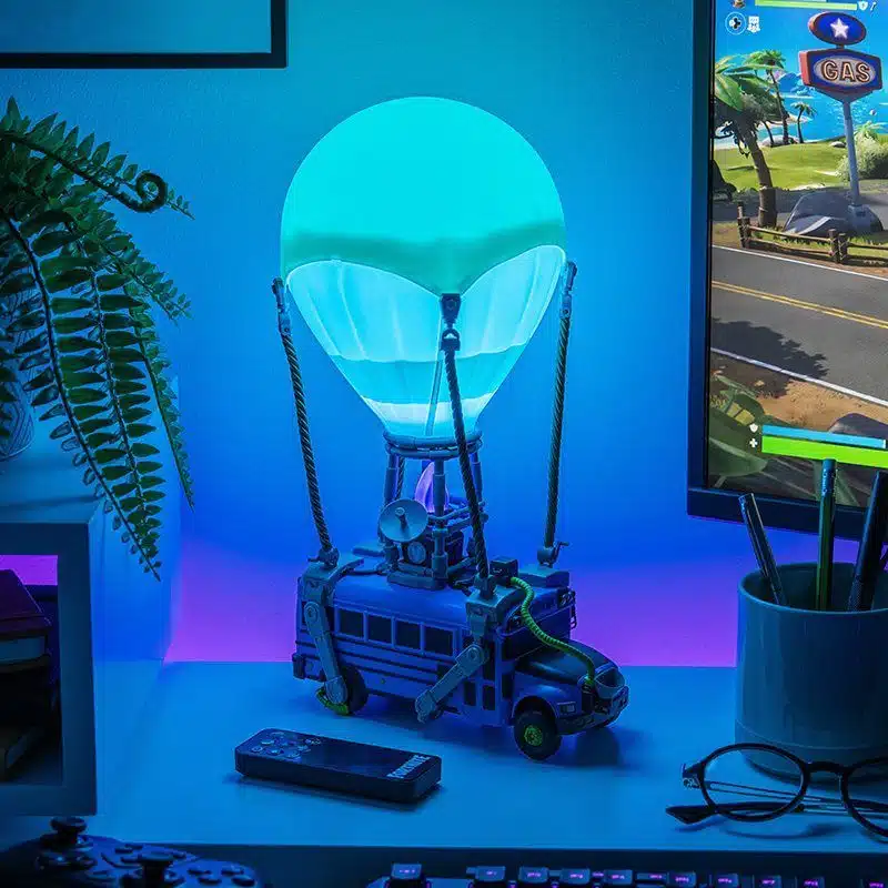 Fortnite Battle Bus koptelefoonhouder en lamp