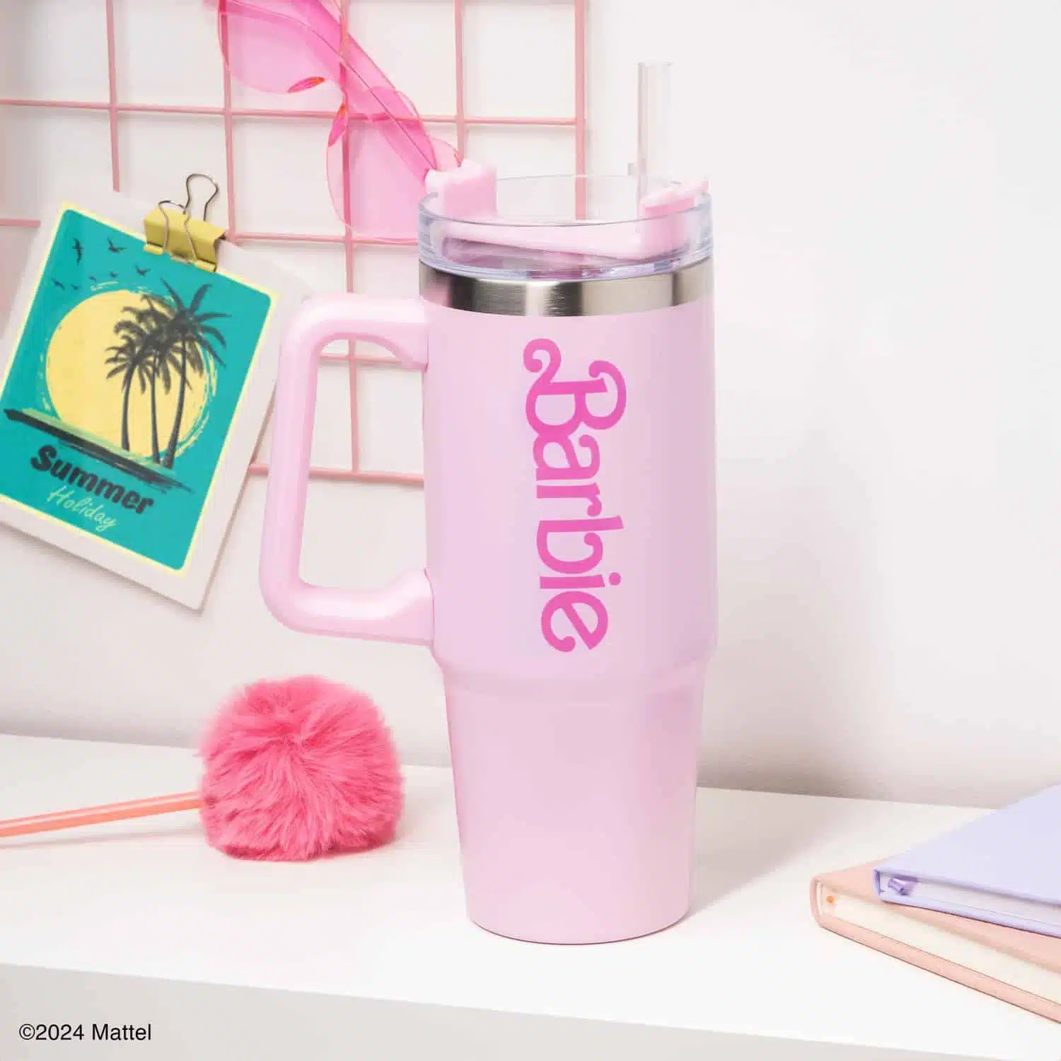 Barbie Roze thermosbeker (1200 ml)