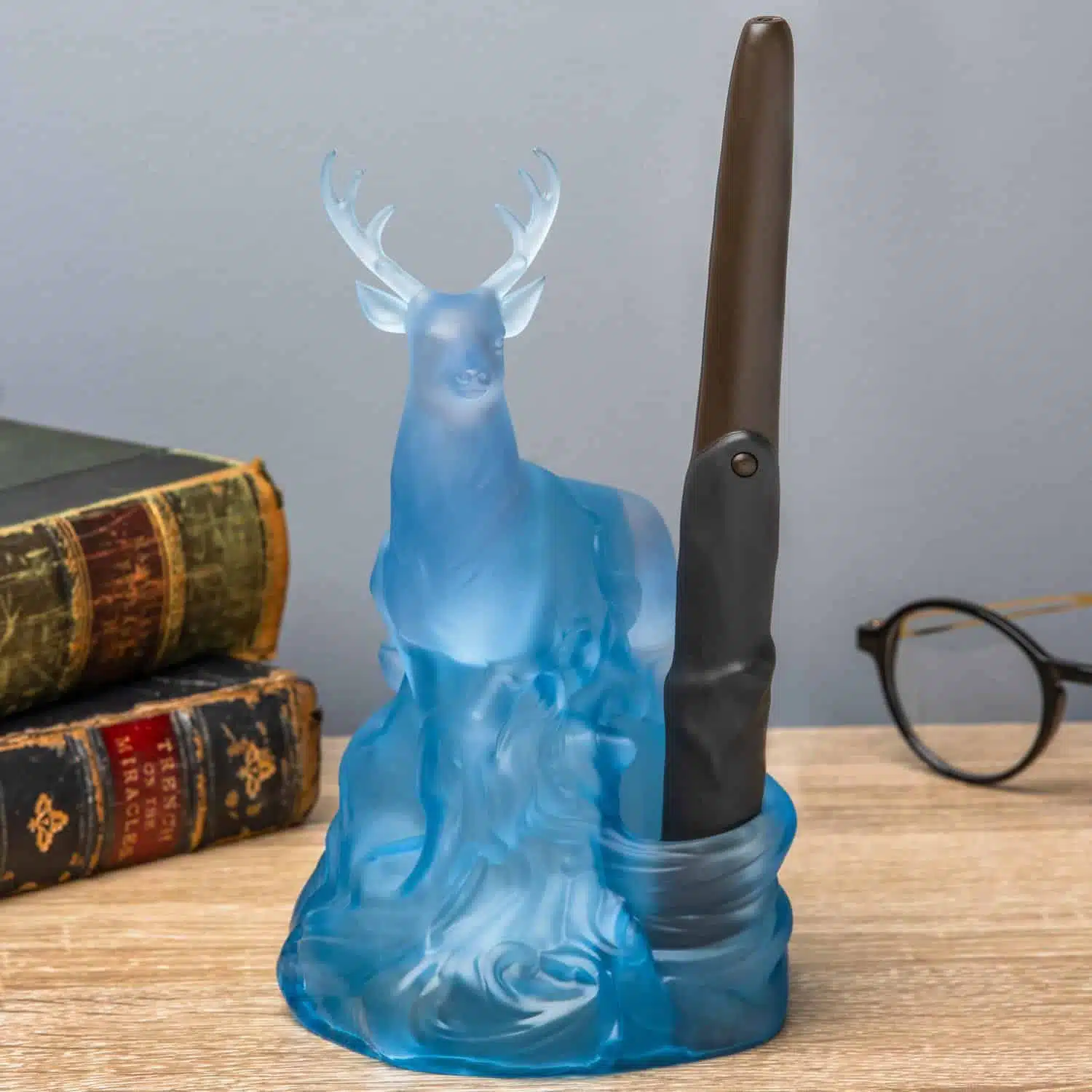 Harry Potter Patronus lamp met toverstaf