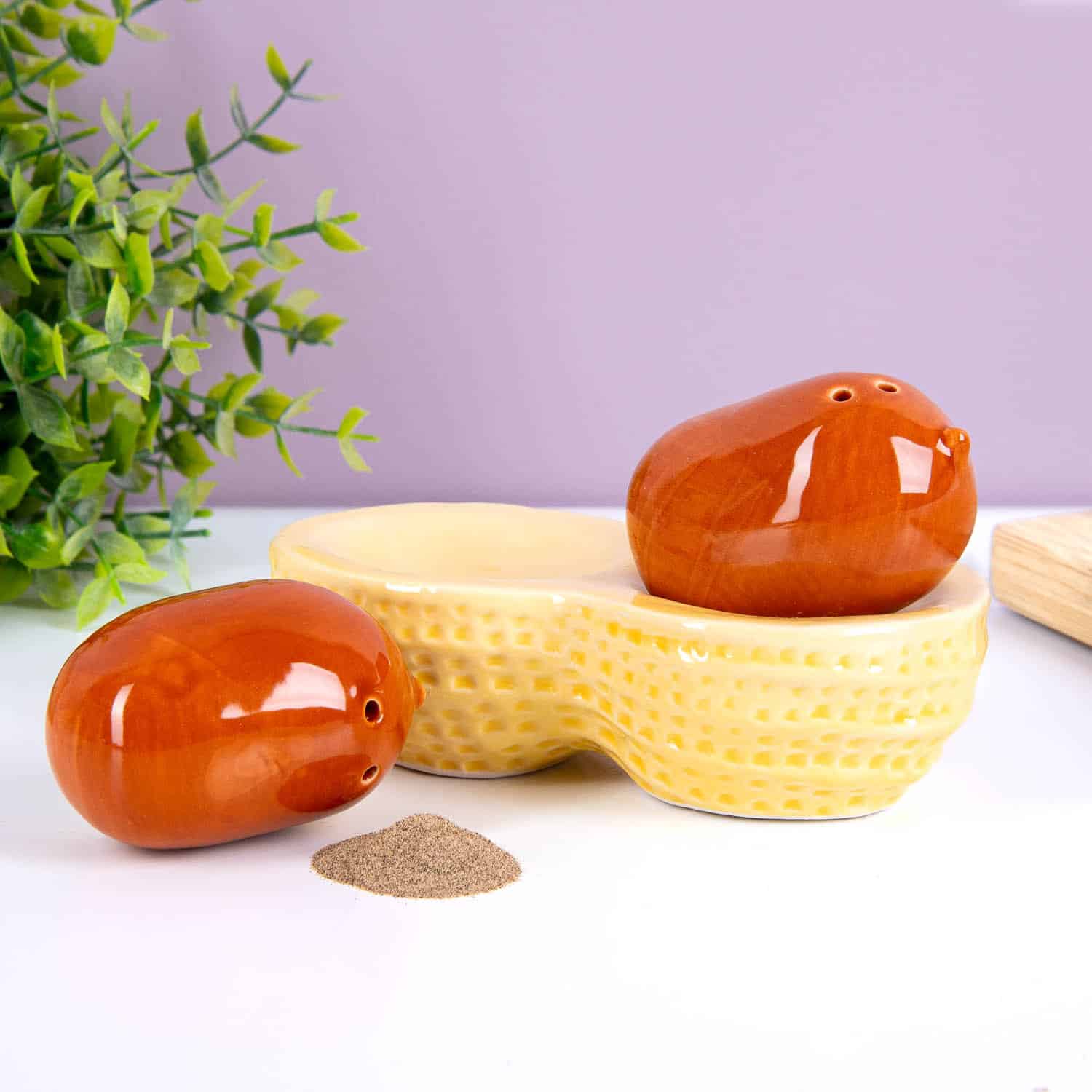 Pinda peper- en zoutstel