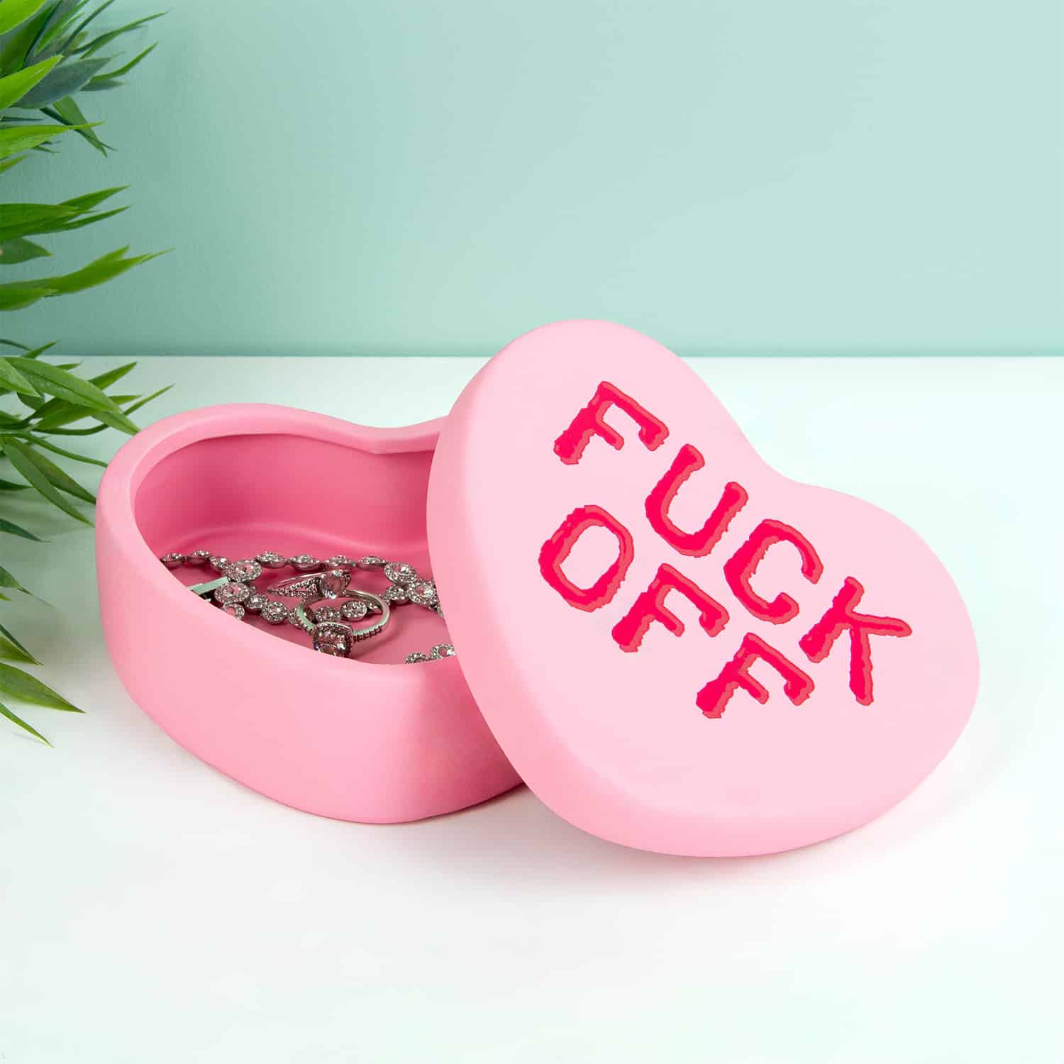 Snoephart sieradenbakje - Fuck Off