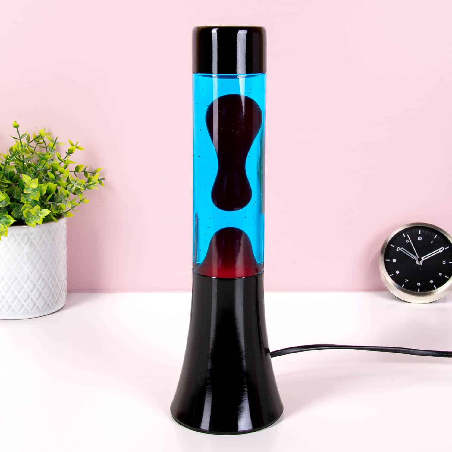 Mini lavalamp blauw en rood