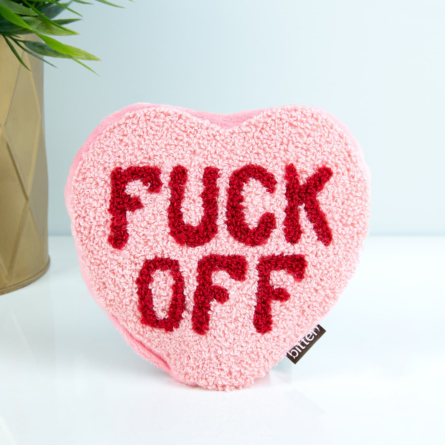 Fuck Off hart warmtekussen