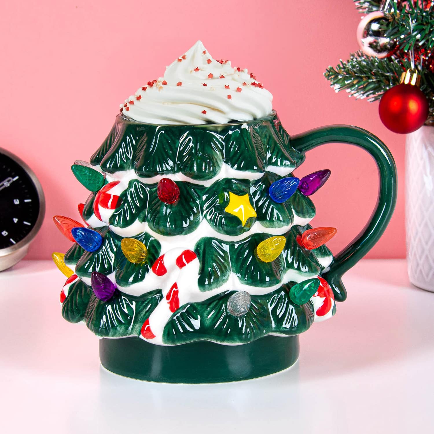 Kerstboom mok met ledverlichting